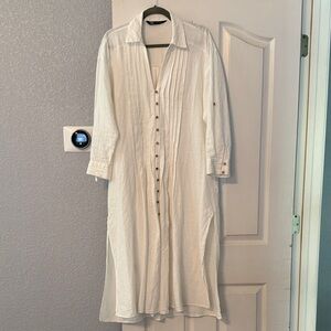 Zara button down dress